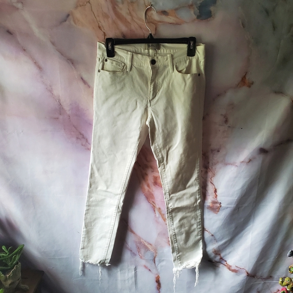 Buffalo David Bitton‎ White Denim Distressed Pants